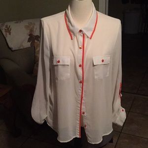 Silk Button Down Blouse